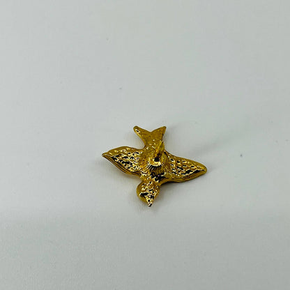 Vintage Miniature Bird Figure Pin Gold Tone Brooch SB2