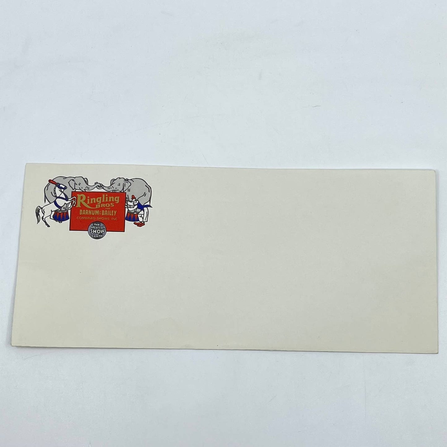 Vintage Ringling Bros and Barnum & Bailey Circus Blank Envelope AB2
