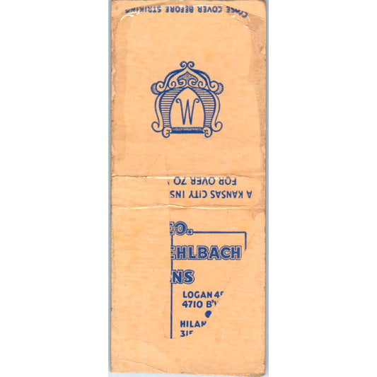 Muehlbach's Kansas City MO Advertising Matchbook Cover SA9-M1