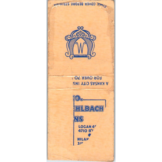 Muehlbach's Kansas City MO Advertising Matchbook Cover MM9-5