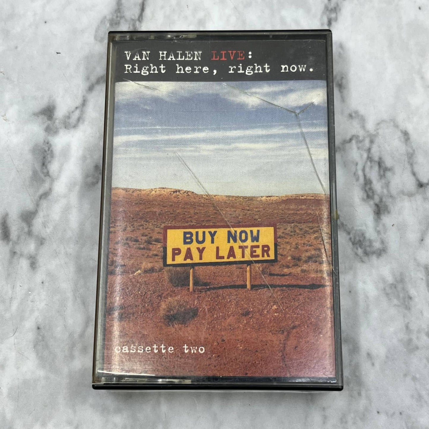Van Halen Live: Right Here Right Now TAPE 2 Only Cassette Tape TJ6-81