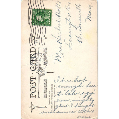 U.S. Post Office 1914 Washington D.C. Original Postcard TK1-P2