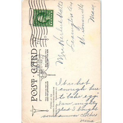 U.S. Post Office 1914 Washington D.C. Original Postcard P1-16