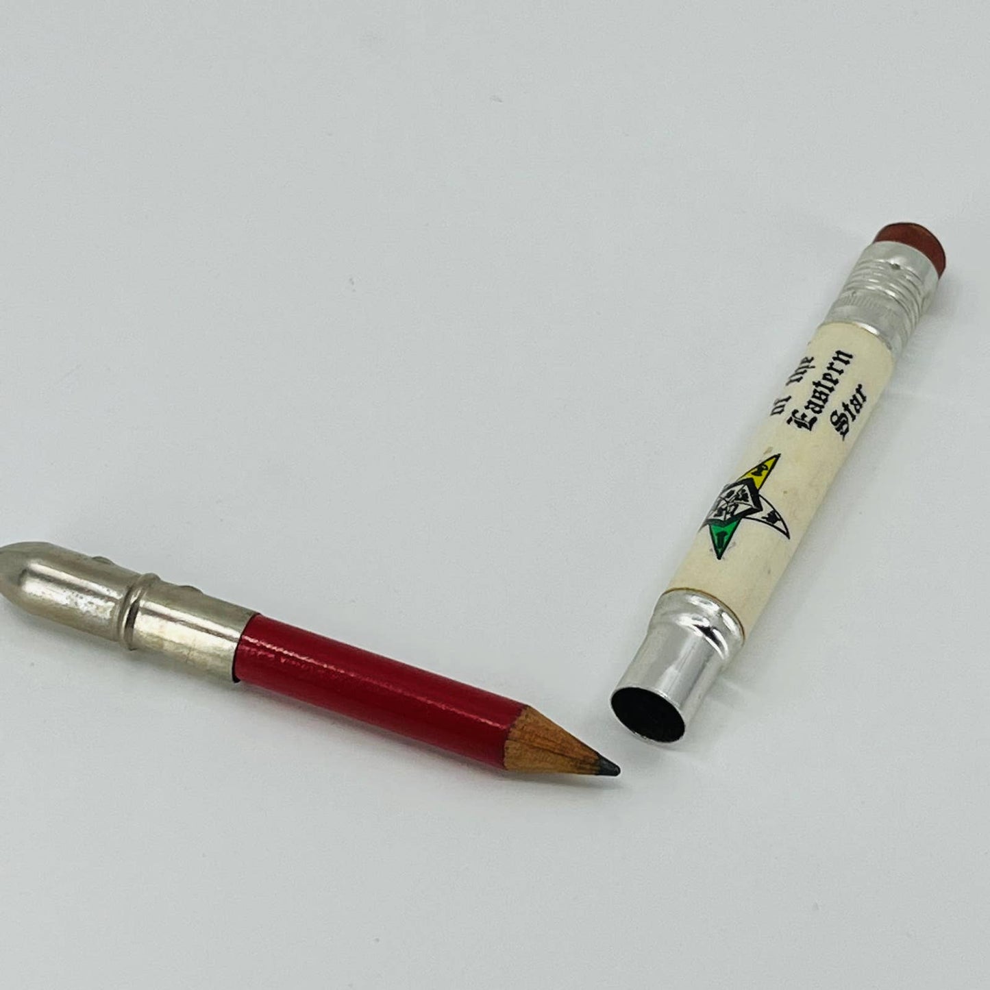 Vintage ORDER OF THE EASTERN STAR Advertising Pocket Bullet Pencil SA1