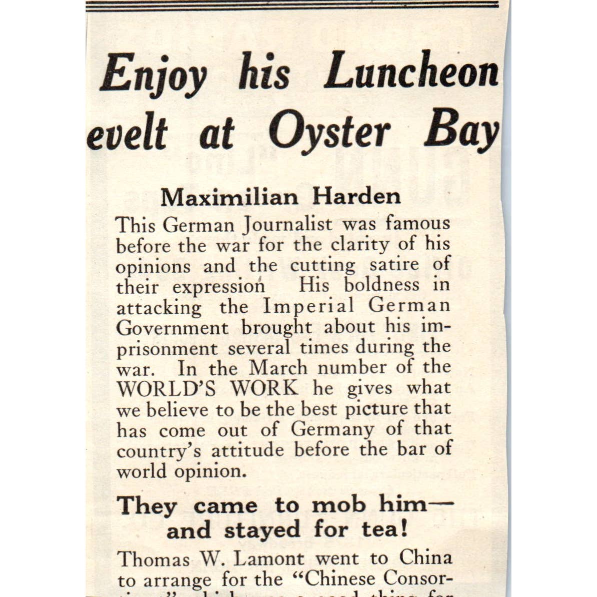c1920 Harper's Magazine Ad - Gunn Furniture Co. Grand Rapids MI EA3-4