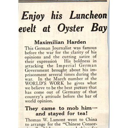 c1920 Harper's Magazine Ad - Gunn Furniture Co. Grand Rapids MI EA3-4