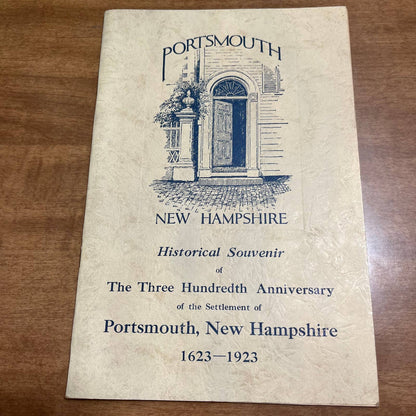 1923 Portsmouth New Hampshire 300th Anniversary Historical Souvenir Booklet  A5