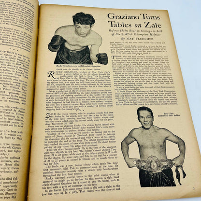 1947 Sept - The Ring Boxing Magazine – Ike Williams Cover Louis Graziano TA5