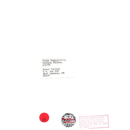 1984 Press Photo Basketball NBA Indiana Pacers Brook Steppe 8x10" AD3