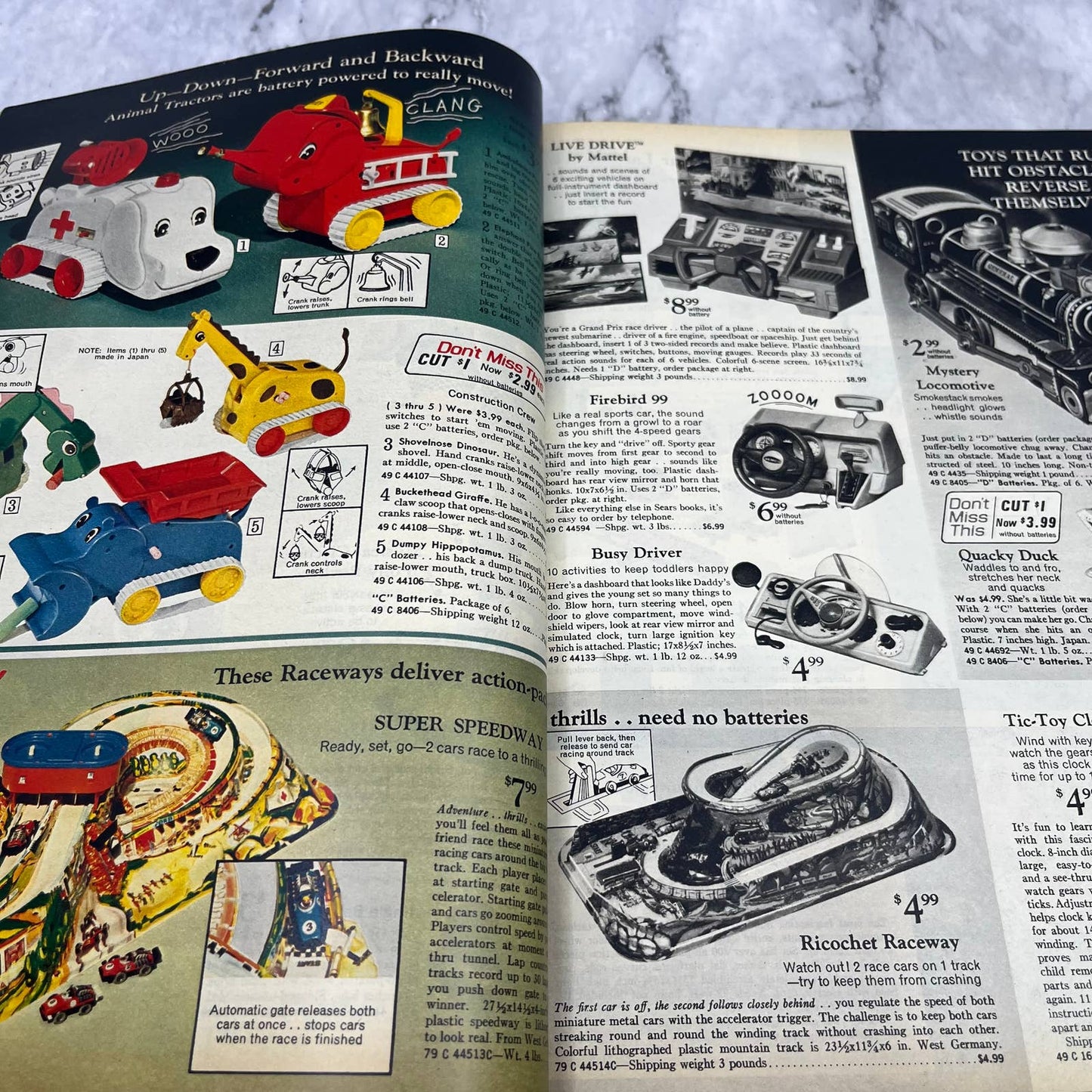 Sears Christmas Wish Book Catalog 1971 Toys Gifts Dolls Barbie GI Joe Clothes S3