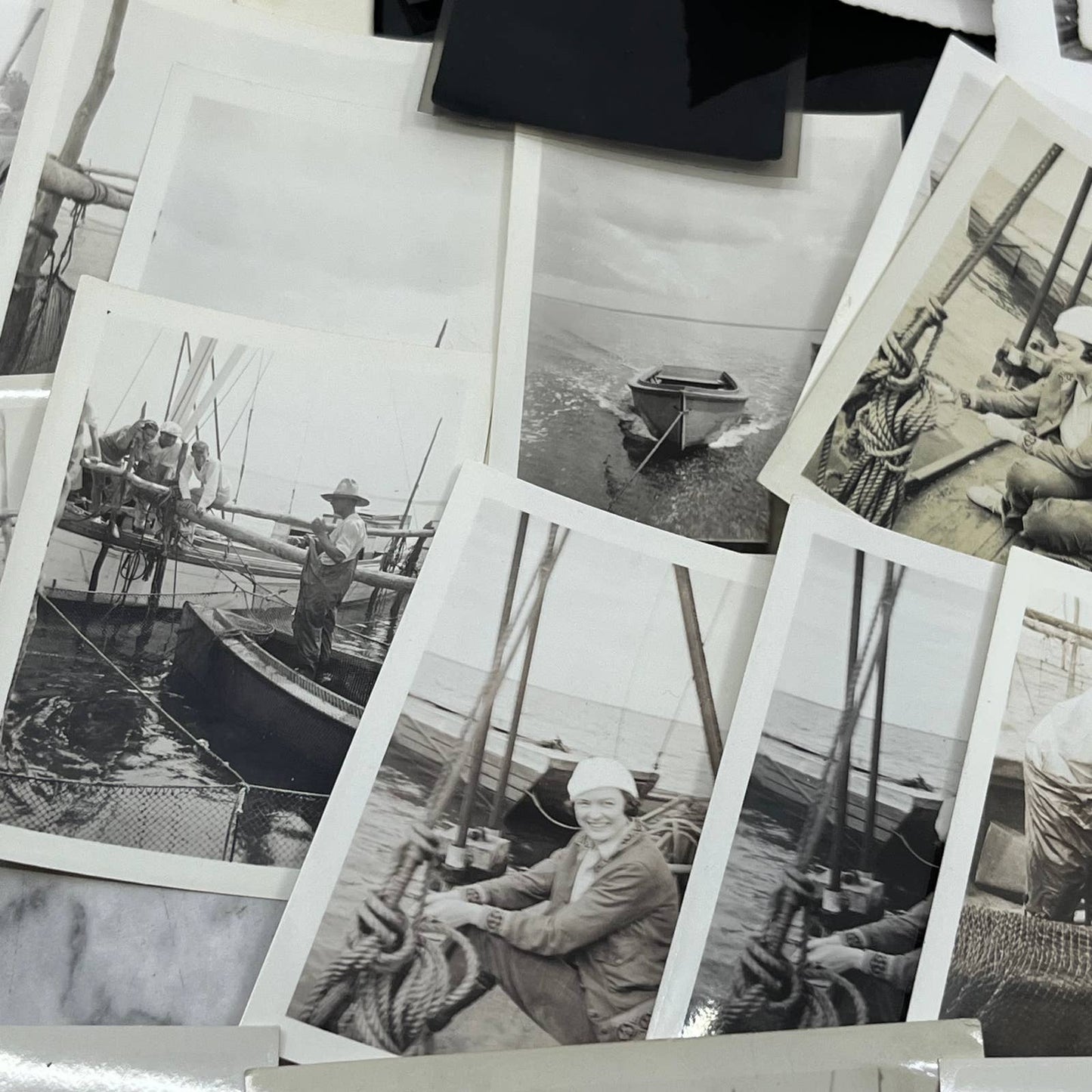 1930s Collection of Photos, Negatives White Stone VA Fishing Jack Lawson TJ9-PG3