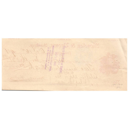 1901 Moseley & Brown Bankers Prosperity South Carolina Billhead Receipt SE4