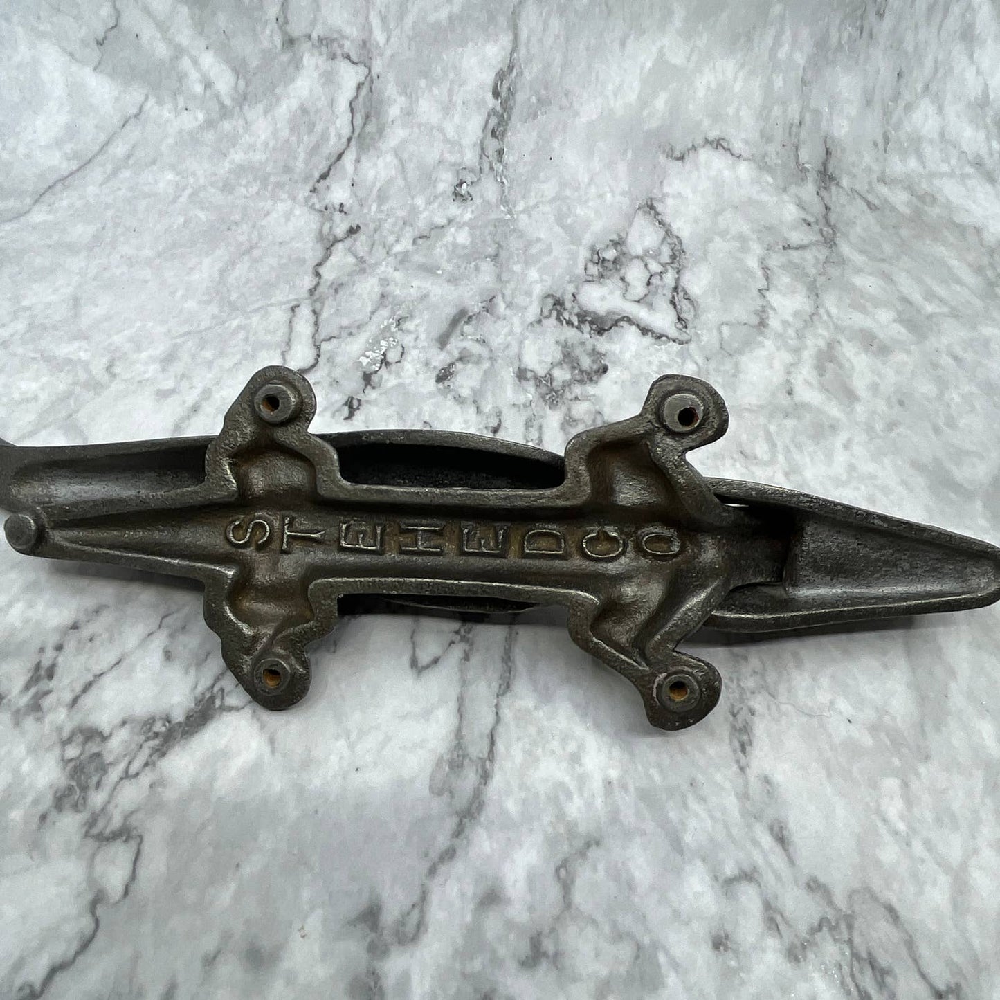 Vintage 13” Heavy Cast Iron Alligator Crocodile Antique Nut Cracker Stehedco TJ8