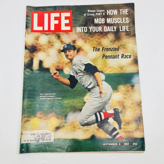 VTG Life Magazine September 8 1967 Carl Yastrzemski Boston's Slugger TD9