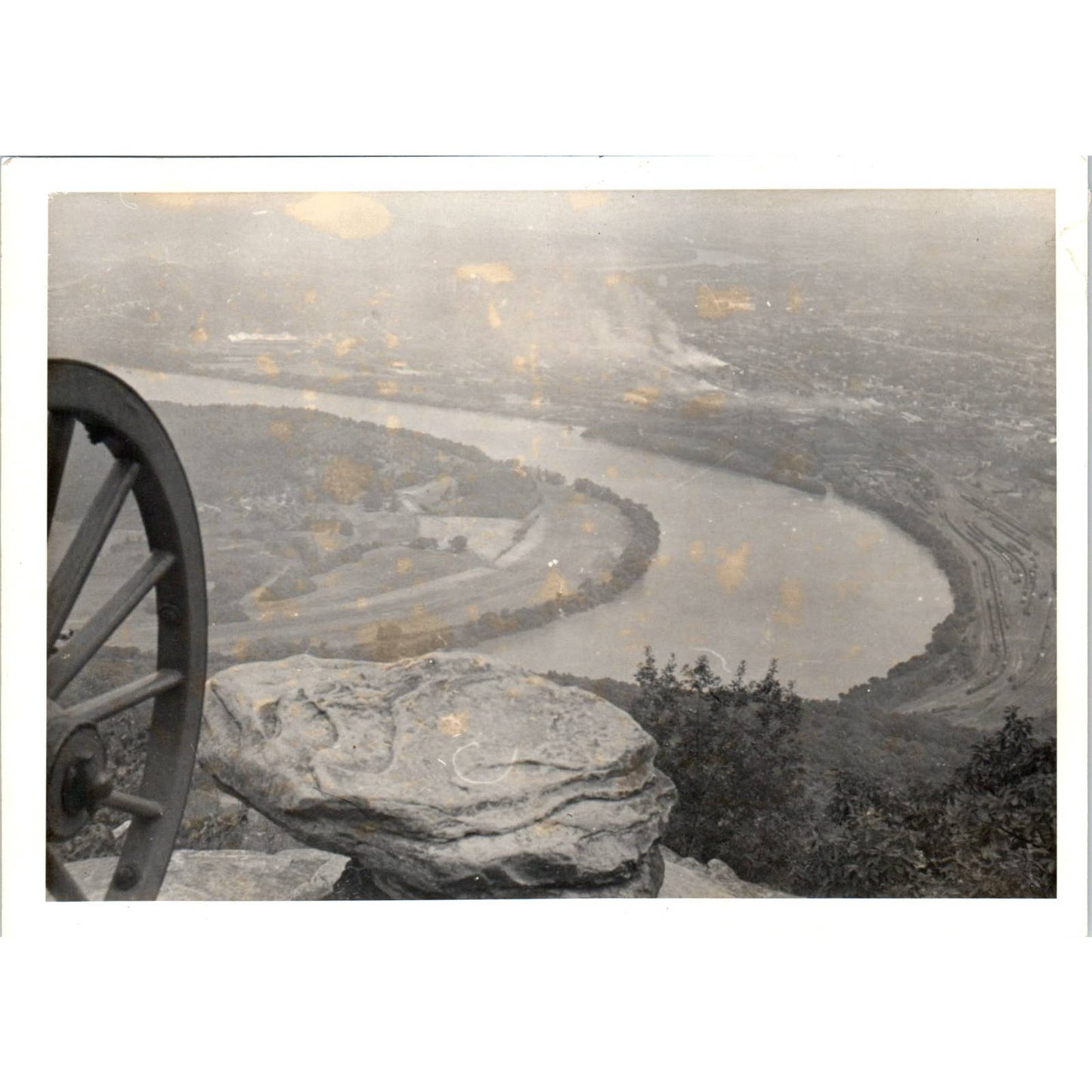 1940s Photograph Overlooking the Tennessee River Valley 5x6" SE5