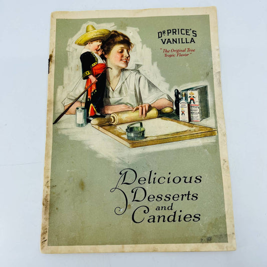 1928 Dr.Price’s Delicious Desserts & Candies Cookbook Chicago IL EA1