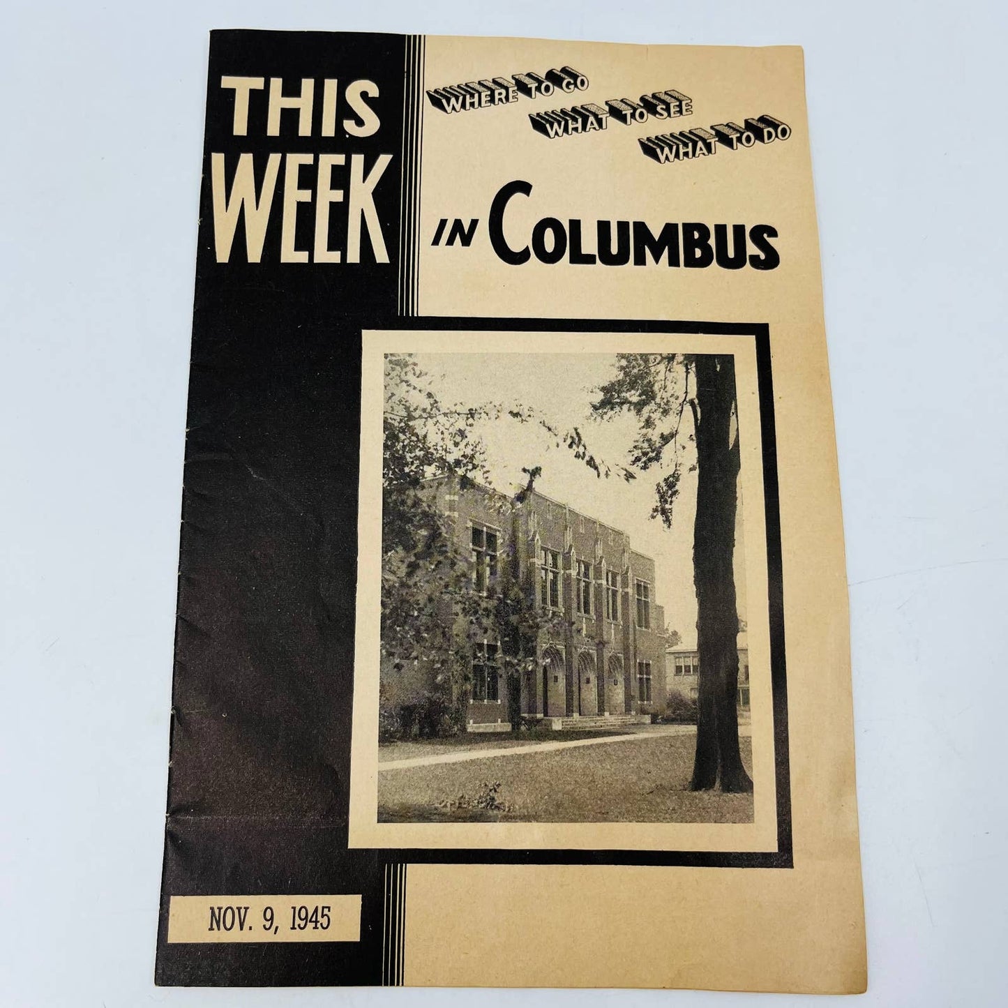 1945 This Week in Columbus Ohio Happenings Map Events Conventions C10