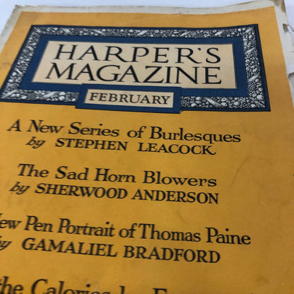 Harpers Monthly Magazine February 1923 A New Series of Burlesque Stephen Leacock