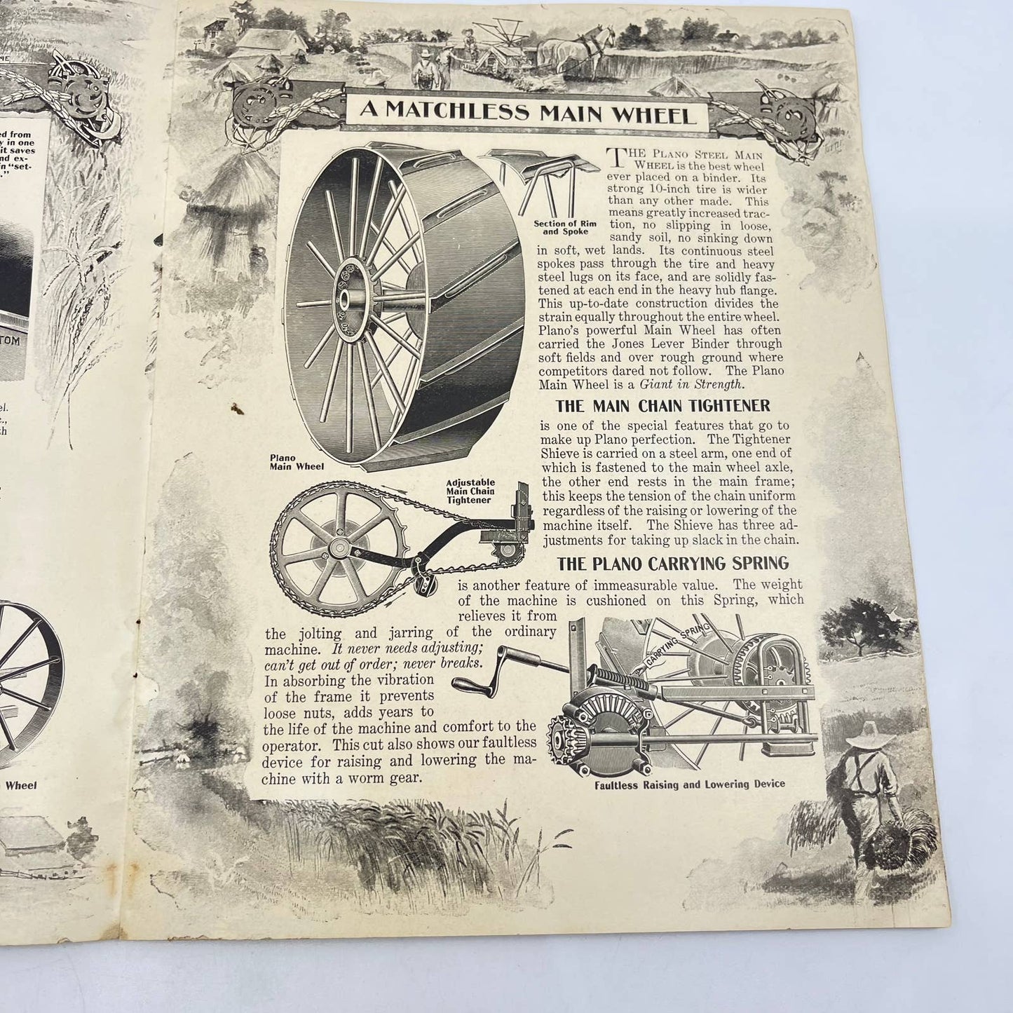 RARE 1900 Plano Light Running Harvesting Machinery Catalog Chicago TF7