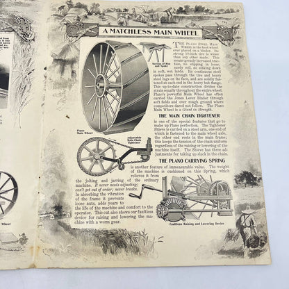 RARE 1900 Plano Light Running Harvesting Machinery Catalog Chicago TF7