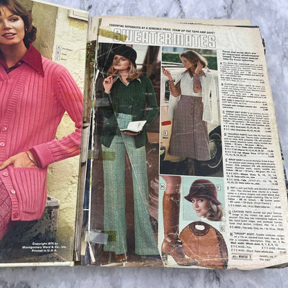 Montgomery Ward Fall & Winter 1975 Catalog Huge Fashion Home Hardcover S3