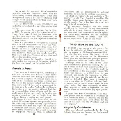 Vtg Political Tract The Case Against 3rd Term for Any President Pettengill SF3-5
