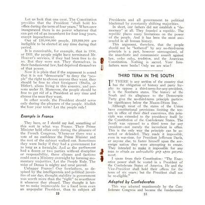 Vtg Political Tract - Case Against 3rd Term for Any President Pettengill TH2-SF1