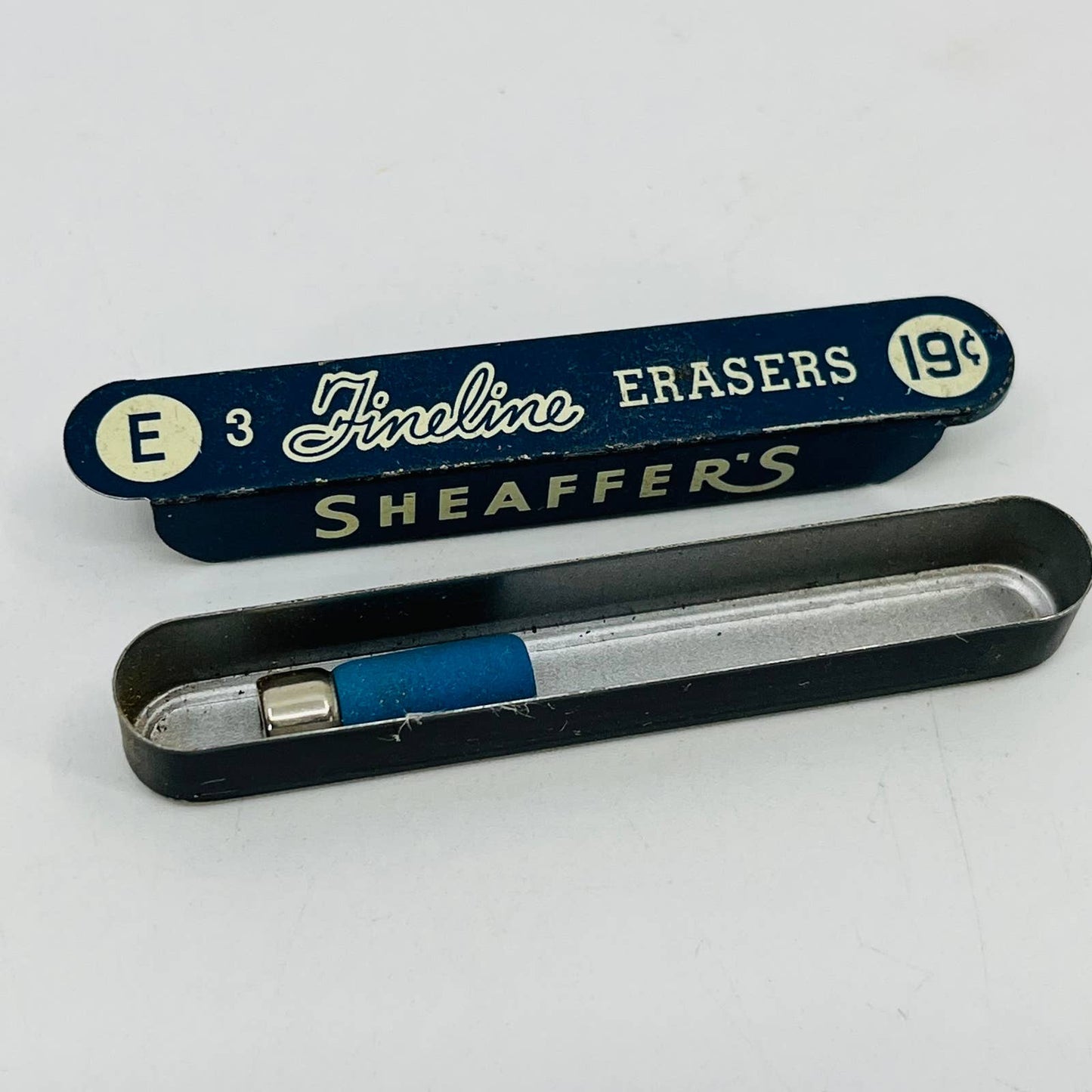 1940s Scheaffer’s Fineline Erasers E Metal Box 1 Eraser SC3