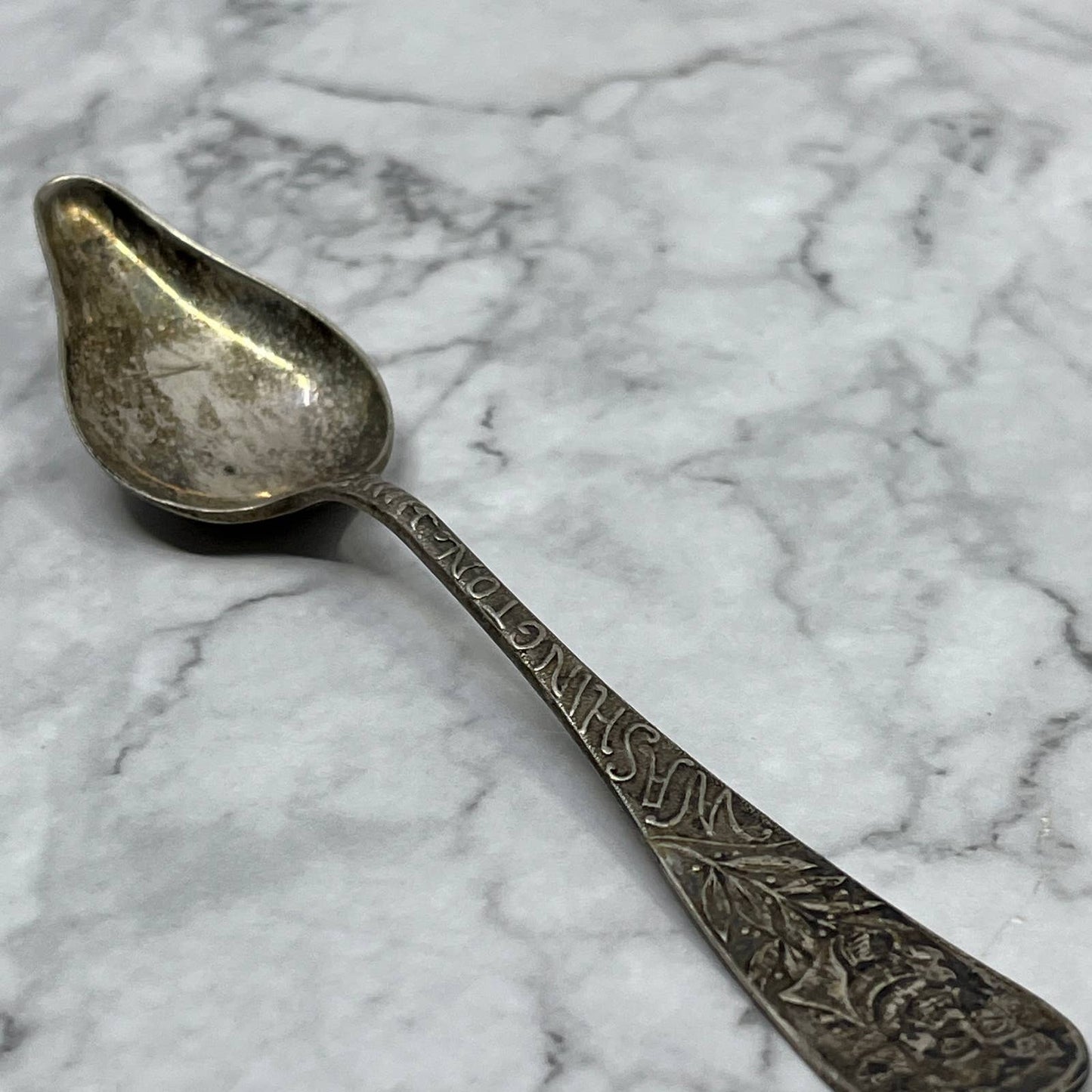 Antique W.F. Rogers A1 Silver Plate George Washington President Spoon SE7