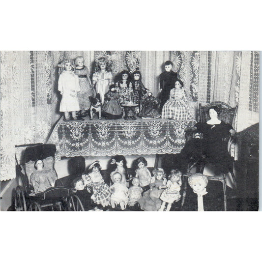 Marene Doll House Mt. Pocono PA Doll Exhibit Original Postcard PB8
