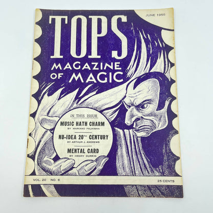 1955 June - Tops Magazine of Magic - Tricks Magicians TF7