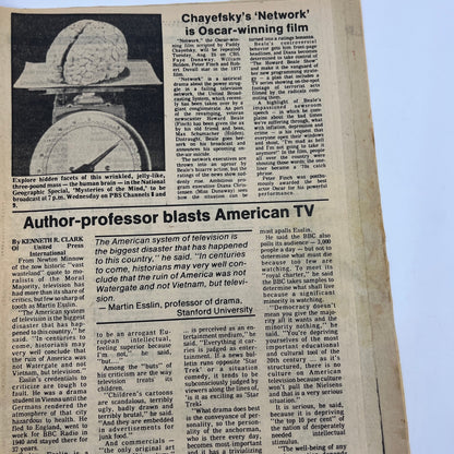 1981 Aug 23 Bellville IL News-Democrat TV Listings Mysteries of the Mind L4-1