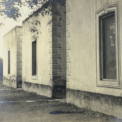 1903 Original Sepia Photograph Mineral Water Bathing Houses Tehuacan Puebla AC7