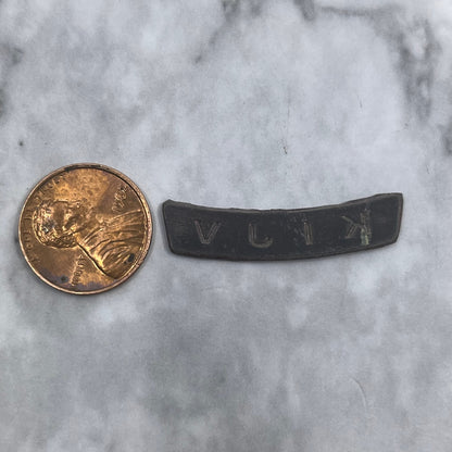 Vintage Letterpress Printers Block Plate TV Radio Call Letters KIJV SE839
