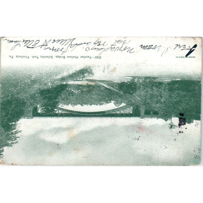 Panther Hollow Bridge Schenley Park Pittsburgh PA 1906 Original Postcard P3-3