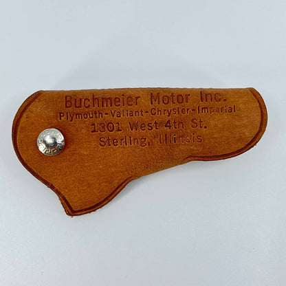 Vintage Leather Toy Advertising Holster Buchmeier Motors Sterling IL SD1