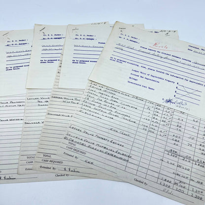 1963 New York, Chicago & St Louis Railroad Co. Invoice Billhead Lot of 4 AA9-3