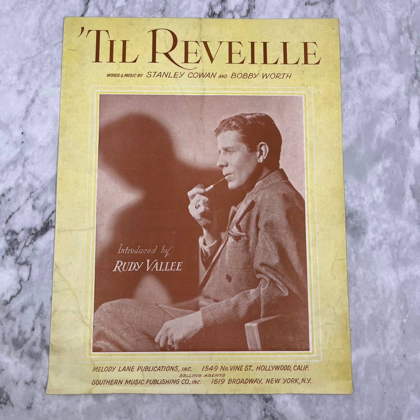 1941 'Til Reveille - WW II  - Rudy Vallee -  Vintage Sheet Music TH1