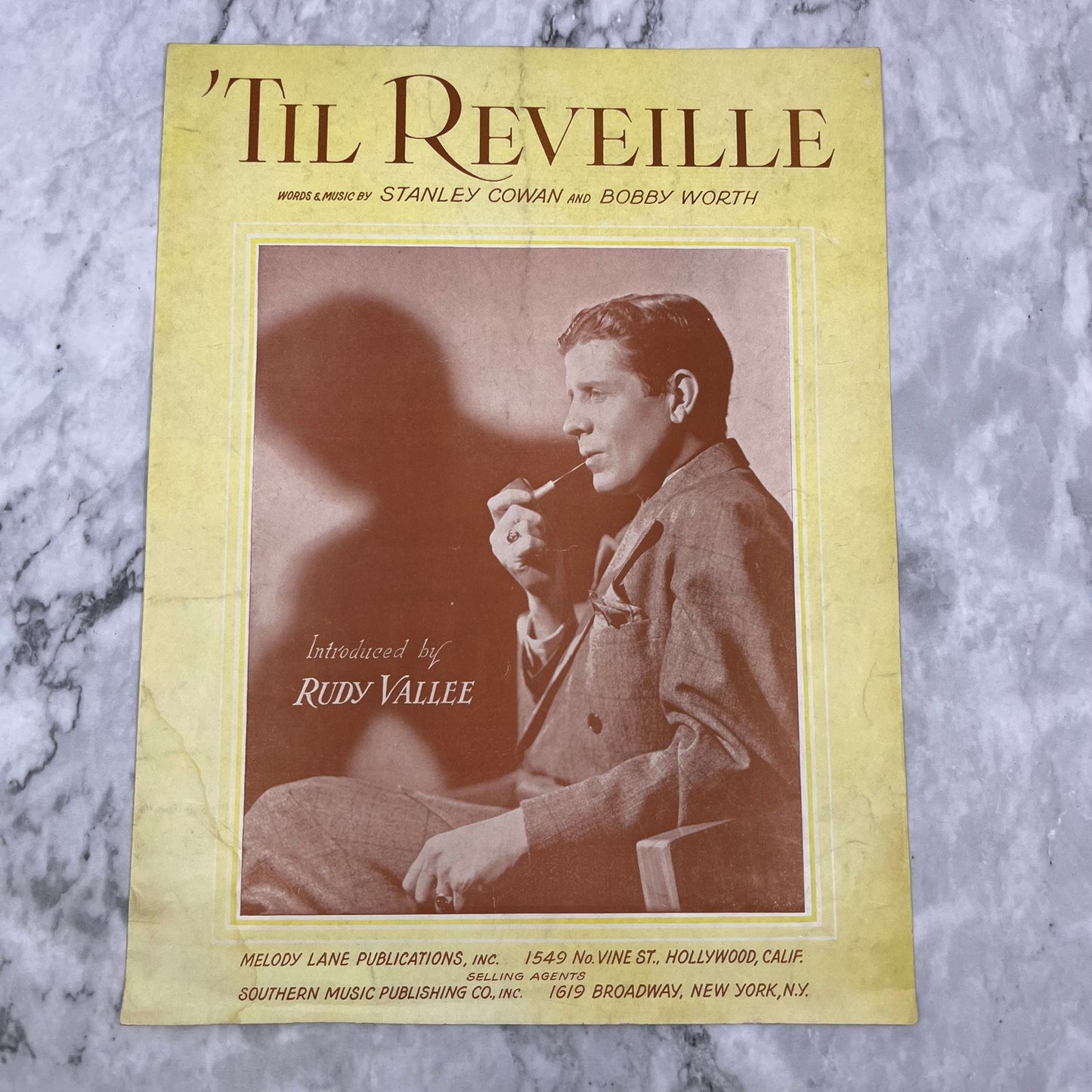 1941 'Til Reveille - WW II  - Rudy Vallee -  Vintage Sheet Music V42-4