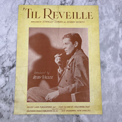1941 'Til Reveille - WW II  - Rudy Vallee -  Vintage Sheet Music V42-4
