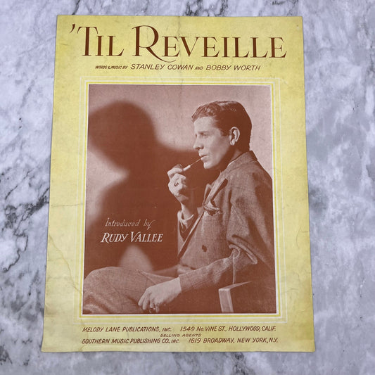 1941 'Til Reveille - WW II  - Rudy Vallee -  Vintage Sheet Music V42-4