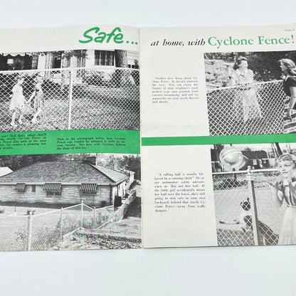 1950s Cyclone Fence Sales Booklet Brochure TF7