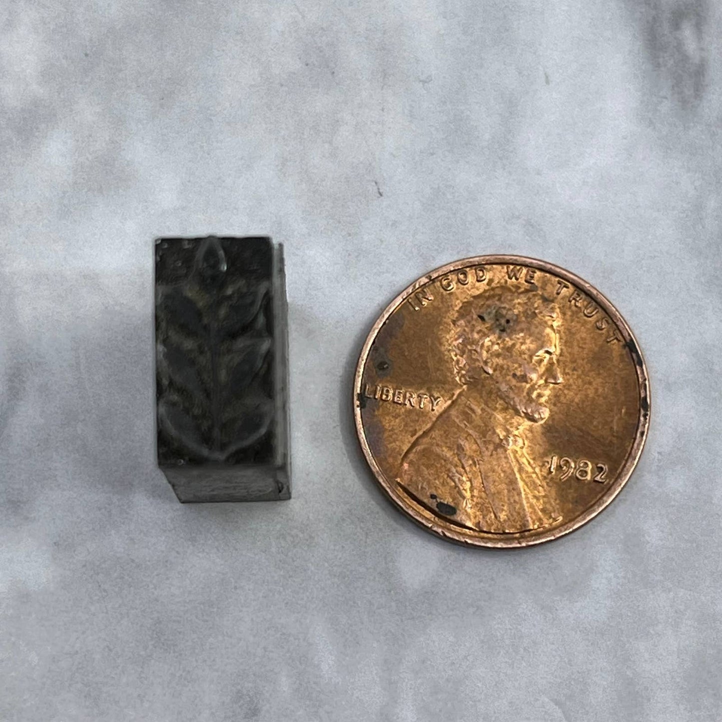 Vintage Printing Letterpress Printers Block Plate Olive Branch SE822