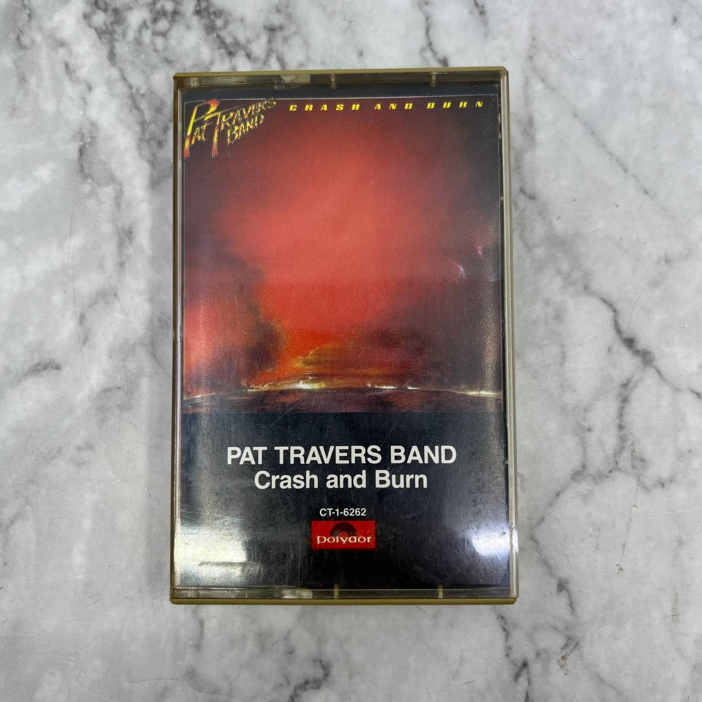 Vintage The Pat Travers Band - Crash And Burn Cassette Tape TJ2-7