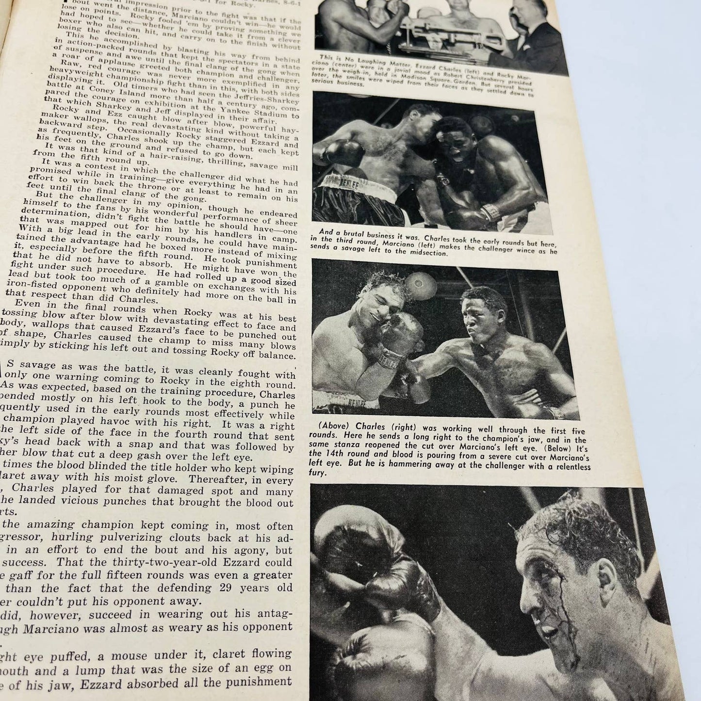 1954 Aug - The Ring Boxing Magazine – Joe Giardello Cover Rocky Marciano TA5