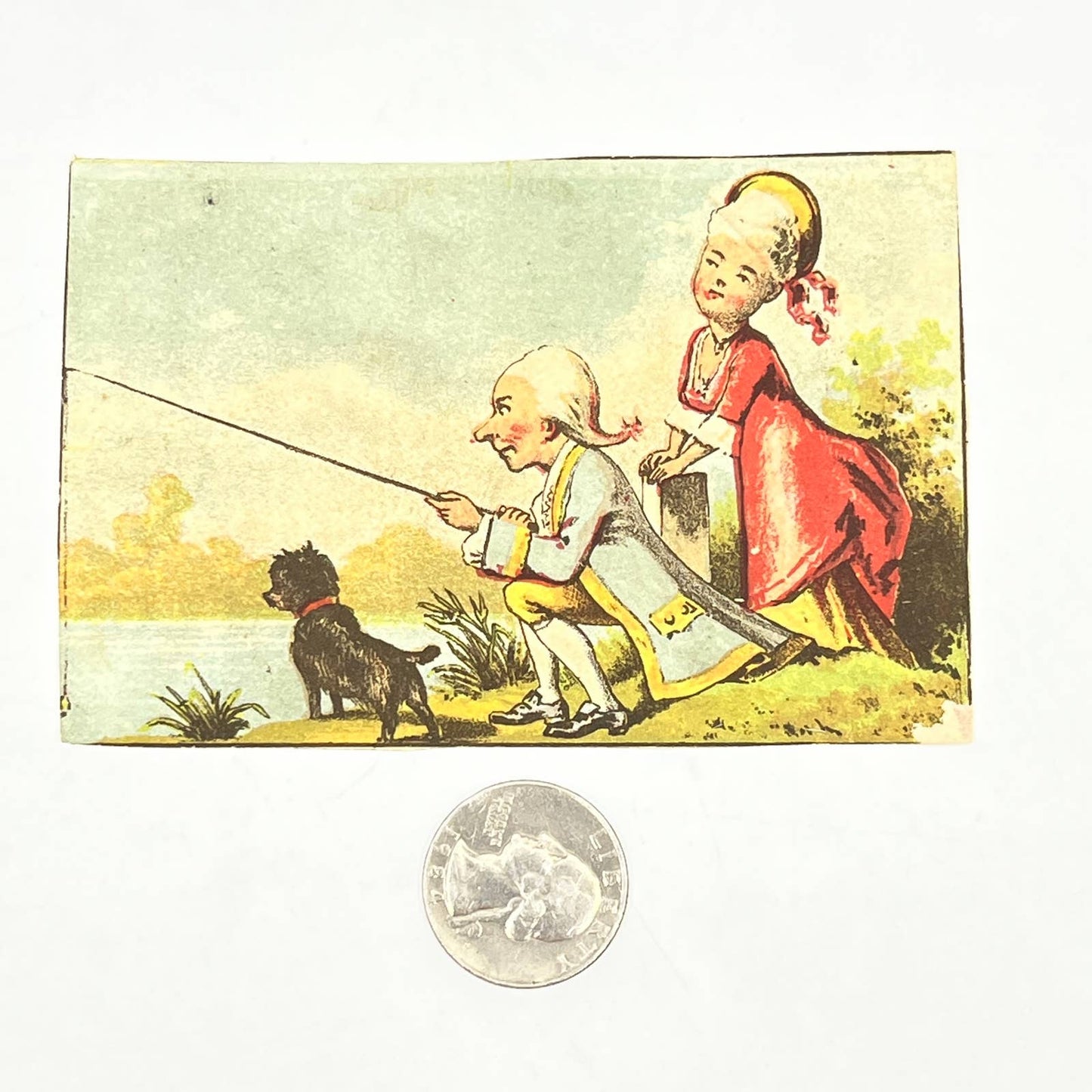 1880s Victorian Trade Card Lancashire Insurance Scott Dog Manchester England AB6