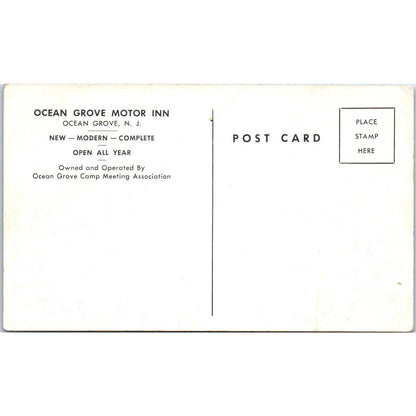 Ocean Grove Motor Inn New Jersey - Original Postcard TJ7-RP3