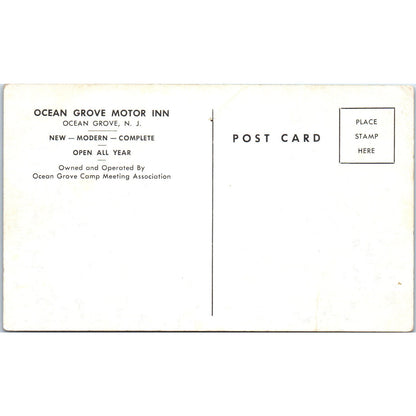 Ocean Grove Motor Inn New Jersey - Original Postcard P3-5