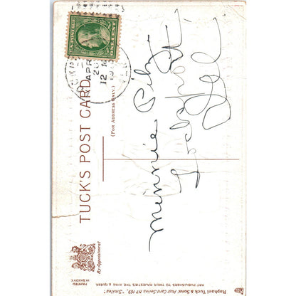 Smile and the Fruit Won't Spoil Humor Raphael Tuck Original Postcard TK1-21