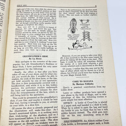 1955 July - Tops Magazine of Magic - Tricks Magicians TF7